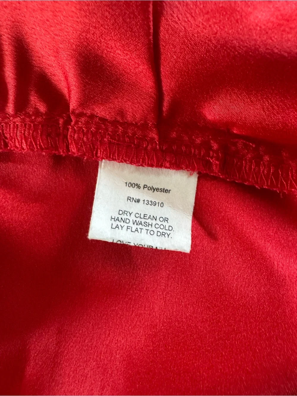Show Me Your Mumu Red Satin Cowl Neck Tie Back Crop Top Size S